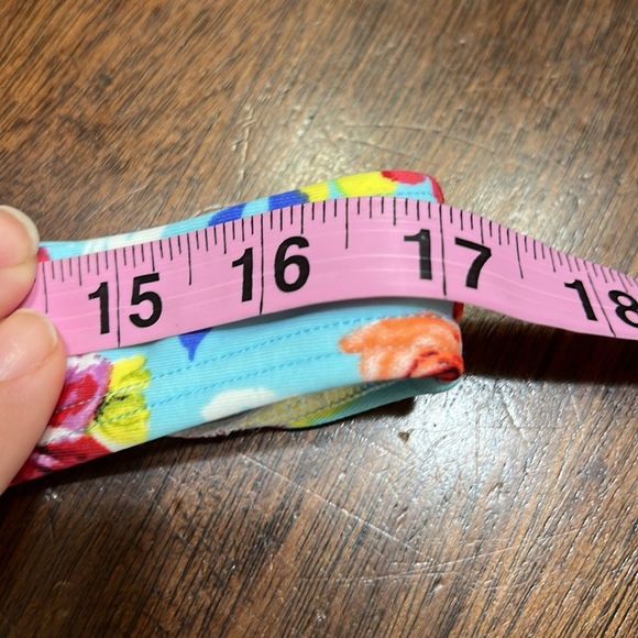 Design Lab Blue Red Floral Bikini Bottoms Sz XL NWOT - Picture 9 of 10